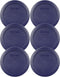 Pyrex Bundle - 6 Items: 7200-PC 2-Cup Blue Plastic Food Storage Lids...